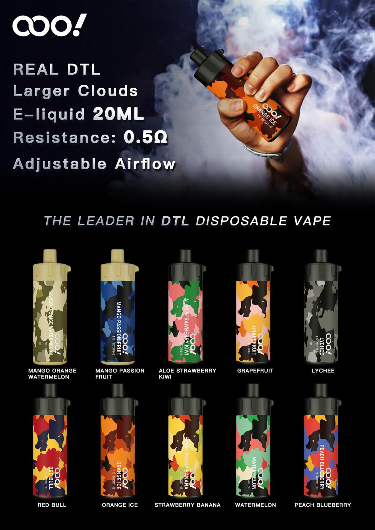 DTL Vape US | Disposable POD DL device Brand Supplier, Distributor Wholesales Best Price